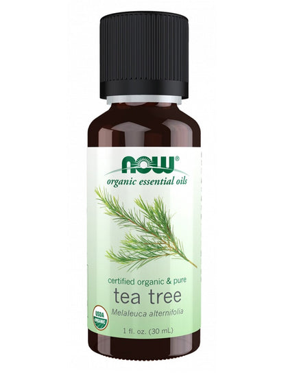 Now Essential Oil 100% Pure Organic Tea Tree 30ml