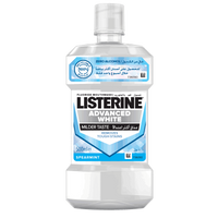 Listerine Mouthwash Advanced White Milder Taste Spearmint 500ml