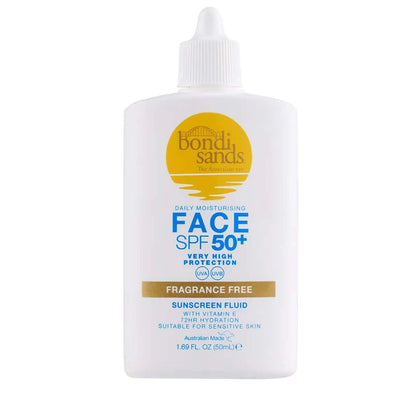 Bondi Sands Face Fluid SPF50+ Fragrance Free 50ml