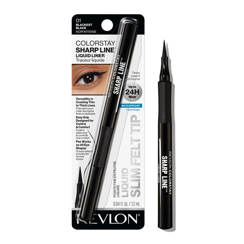 Revlon ColorStay Eyeliner Liquid Pen Classic Sharp Line 01 Blackest Black