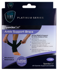 Neat Feat Spandex Gel Ankle Support Brace Large