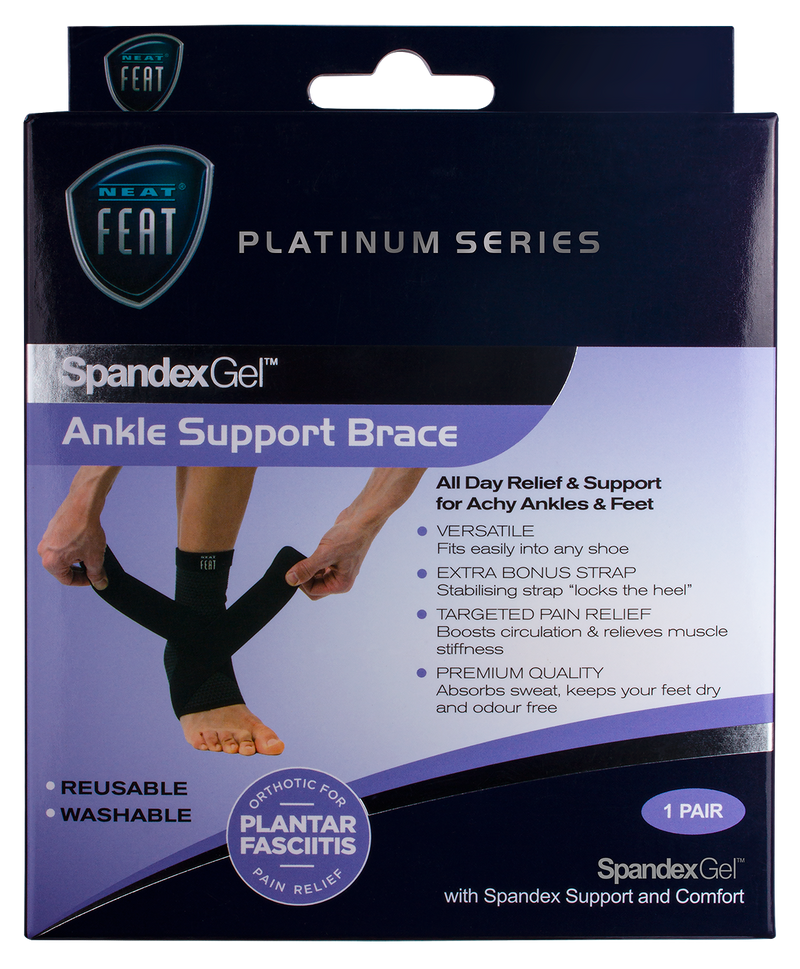 Neat Feat Spandex Gel Ankle Support Brace Large