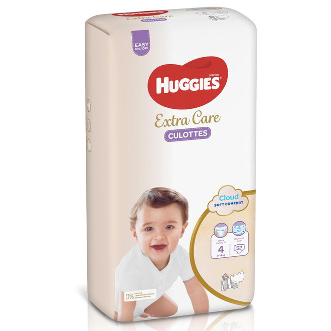 Huggies Extra Care Pants Size 4 (9-14 kg) Jumbo 52 Pieces