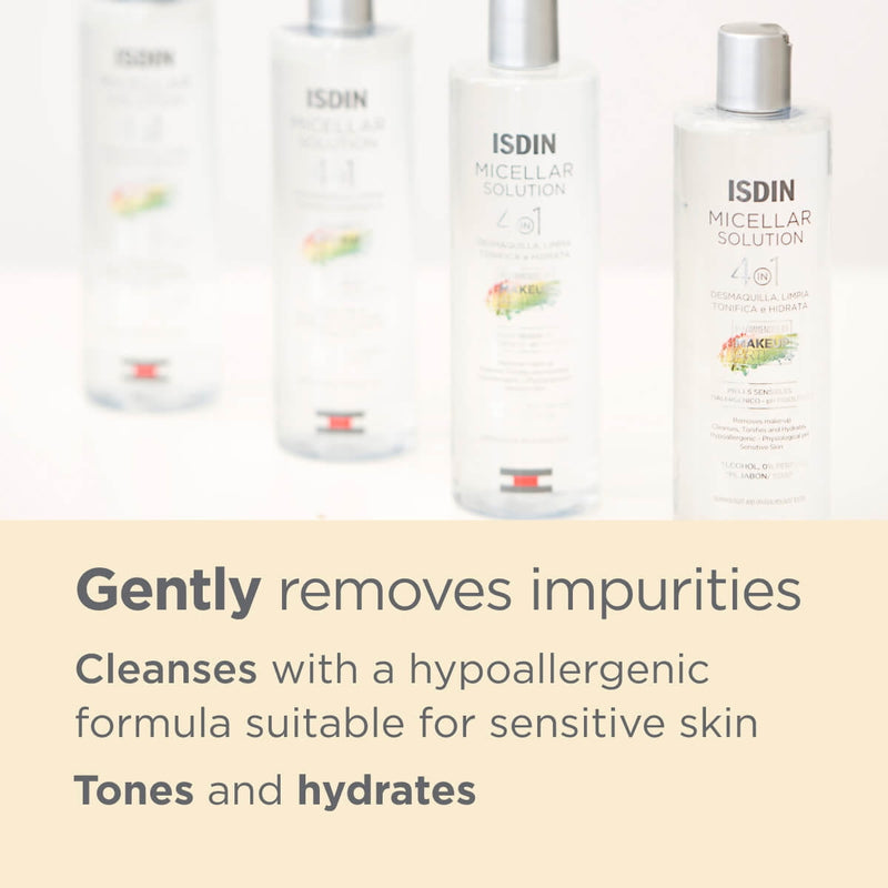 Isdin Micellar Solution 4 In 1 Facial Cleanser 400ml