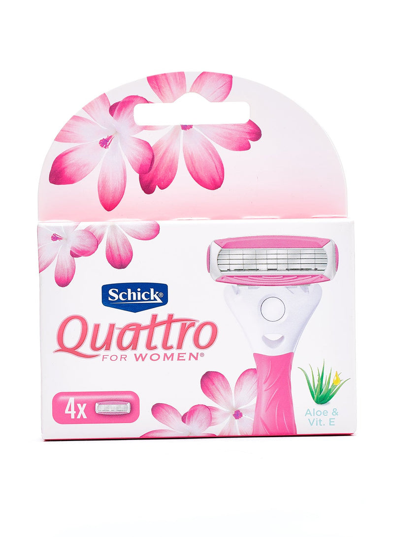 Schick Women Intuition Quattro Refill 4 Cartridges