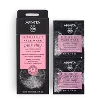 Apivita Express Beauty Face Mask Pink Clay 8ml 2 Packs