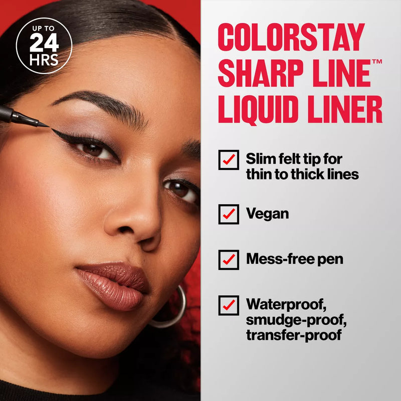 Revlon ColorStay Eyeliner Liquid Pen Classic Sharp Line 01 Blackest Black