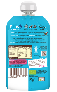 Ellas Kitchen Organic Puree 4+ Months Bananas + Coconut 120g