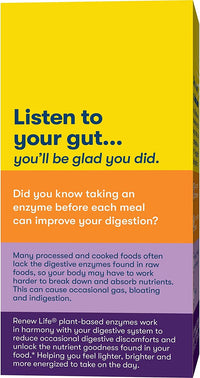 Renew Life Gas Stop Enzyme Formula 60 Vegetarian Capsules