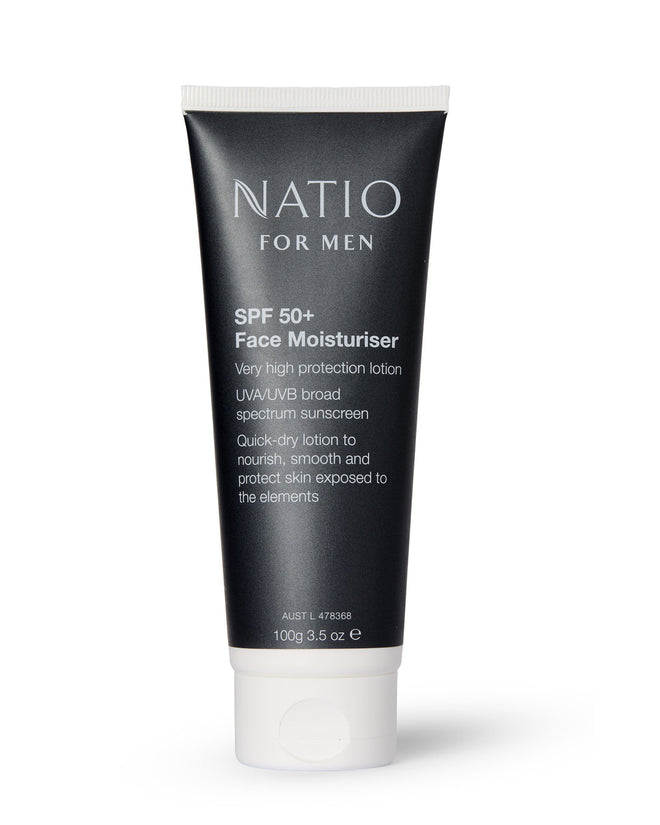 Natio for Men Face Moisturiser SPF50+ 100g