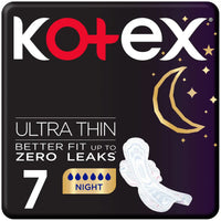 Kotex Sanitary Napkin Ultra Thin Night + Wings 7 Pads