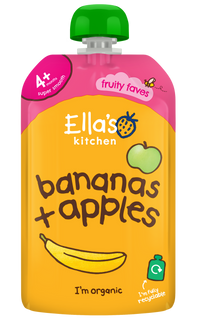 Ellas Kitchen Organic Puree 4+ Months Organic Puree Apples + Bananas 120g