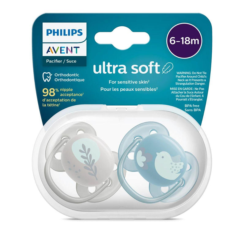 Philips Avent Ultra Soft Soother 6-18 Months Boy 2 Pack