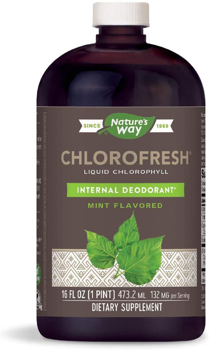 Natures Way Chlorofresh Chlorophyll Liquid Mint 473.2ml - Chemist Warehouse UAE