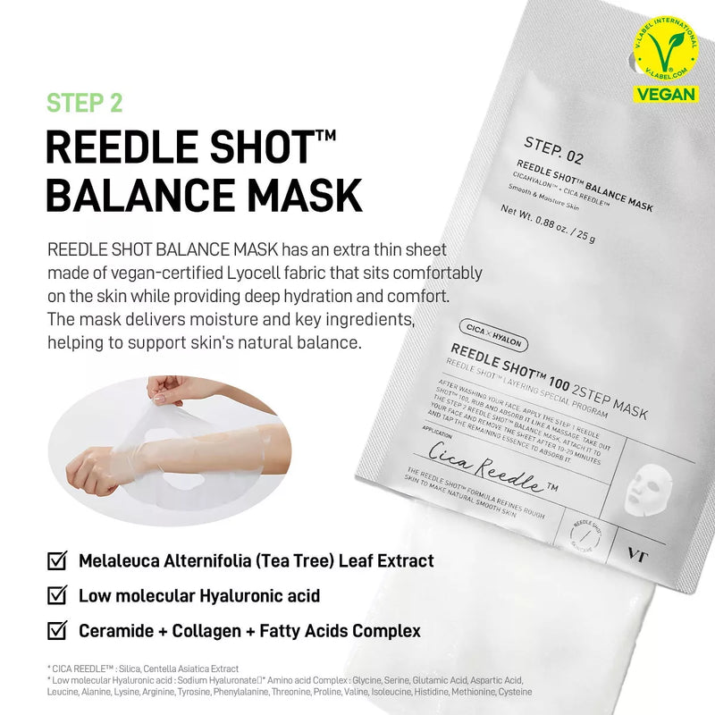 VT Cosmetics Reedle Shot 100 2 Step Mask