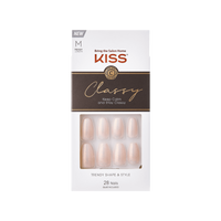 Kiss False Nails KCS02 Classy Trendy Shape & Style With Glue Medium 28 Count