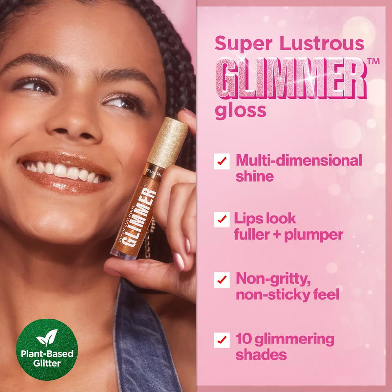 Revlon Super Lustrous Glimmer Gloss 005 Glazed Almond 3.8ml