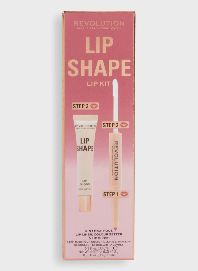 Revolution Makeup Lip Lift Kit Rose Pink