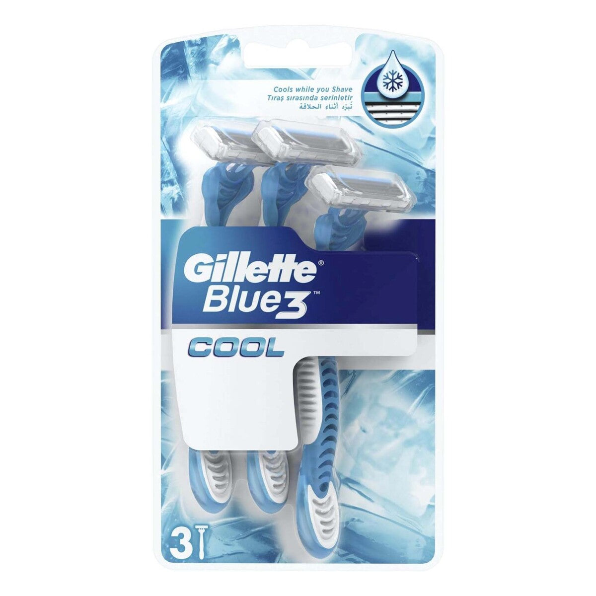Gillette Razor Disposable Blue3 Cool 3 Count – Chemist Warehouse UAE