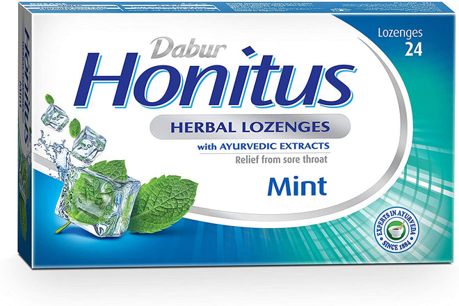 Dabur Honitus Herbal Mint  24 Lozenges