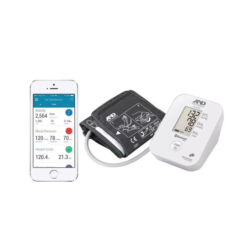 A&D Medical Upper Arm Blood Pressure Monitor with Bluetooth UA-651BLE