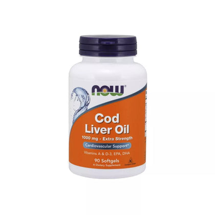 Now Cod Liver Oil 1000mg 90 Softgels