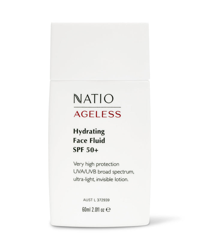 Natio Ageless Hydrating Face Fluid SPF50+ 60ml