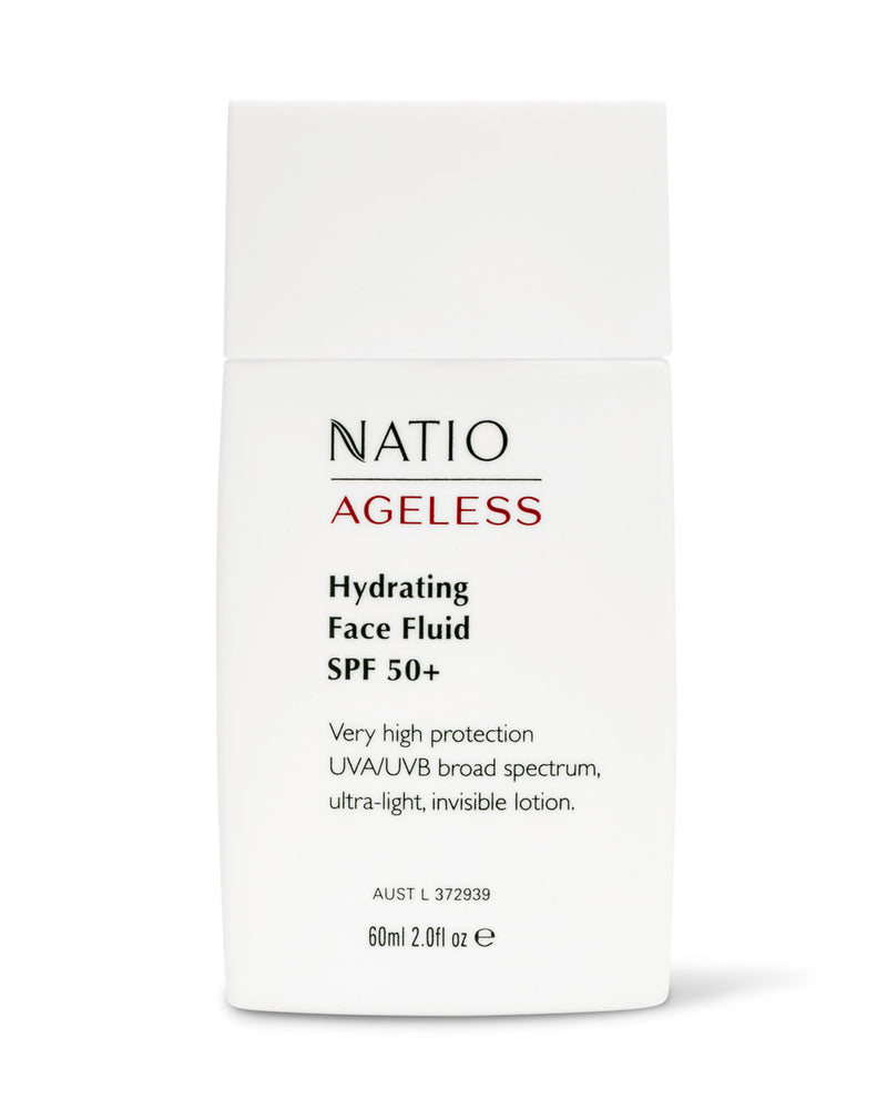 Natio Ageless Hydrating Face Fluid SPF50+ 60ml