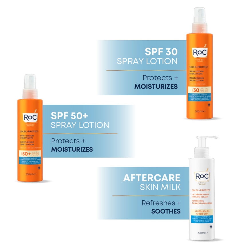 RoC Soleil Protect Moisturizing Spray Lotion SPF30 200ml