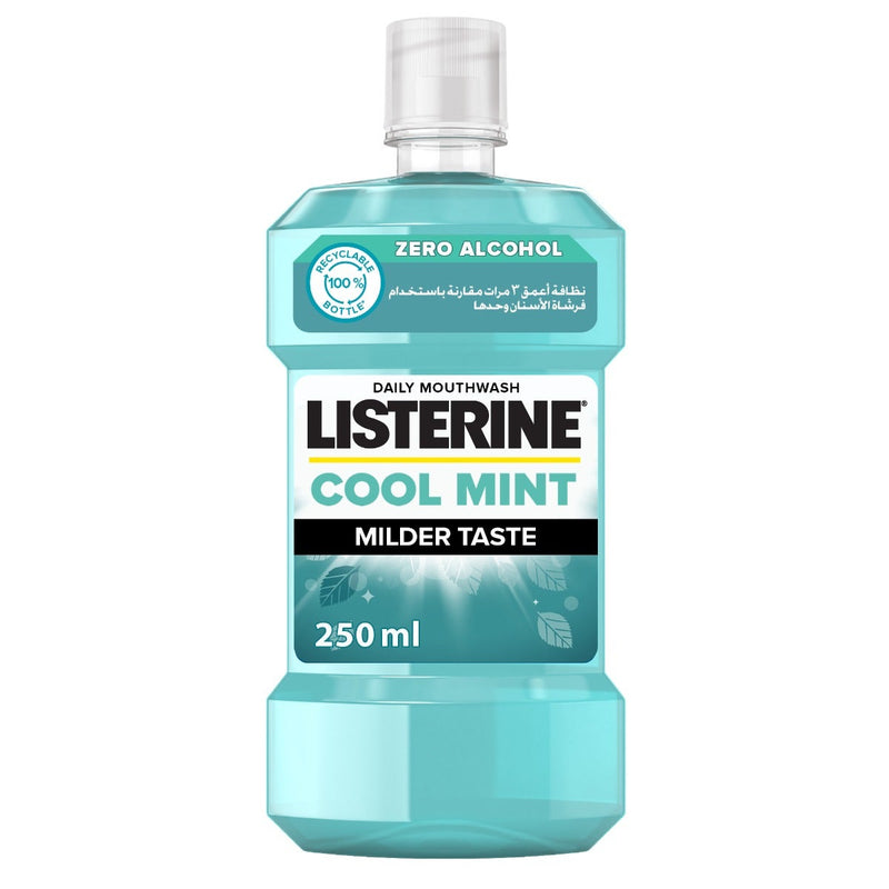 Listerine Mouthwash Milder Taste Cool Mint Zero 250ml