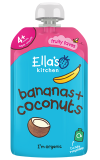 Ellas Kitchen Organic Puree 4+ Months Bananas + Coconut 120g