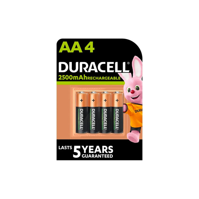 Duracell Battery Recharge Ultra AA 2500Mah 4 Pieces
