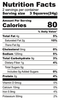 Snack Studio Savoury Squares Green Olive 40g