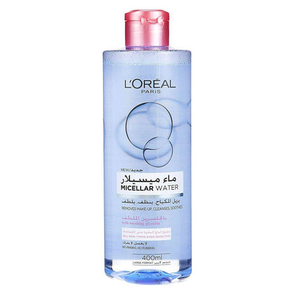 Loreal Paris Micellar Cleansing Water Makeup Remover Sensitive 400ml - Chemist Warehouse UAE