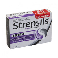 Strepsils Lozenges Extra Blackcurrant 36 Pack