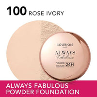 Bourjois Always Fabulous Compact Powder 100 Rose Ivory 7g