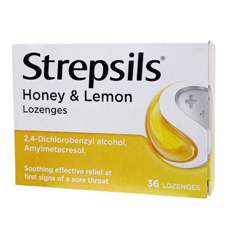 Strepsils Lozenges Honey & Lemon 24 Pack