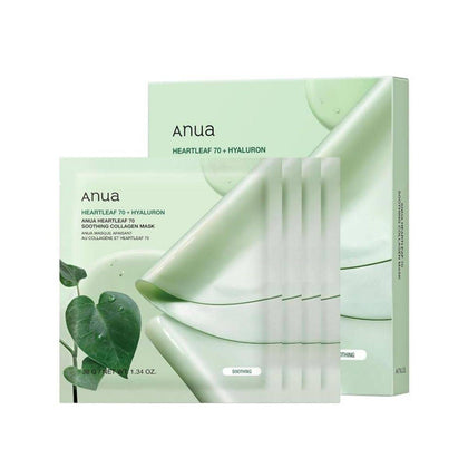 Anua Face Mask Heartleaf 70 Soothing Collagen 38g x 4 Pieces - Chemist Warehouse UAE
