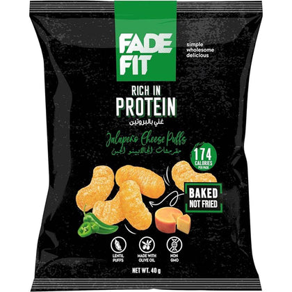 Fade Fit Protein Puff Cheese Jalapenos 40g - Chemist Warehouse UAE