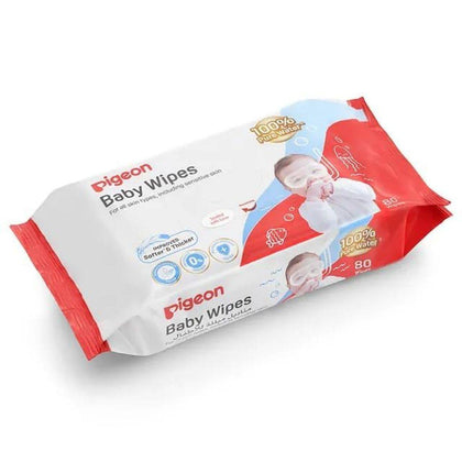 Pigeon Baby Water Wipes 80 Sheets Refill - Chemist Warehouse UAE