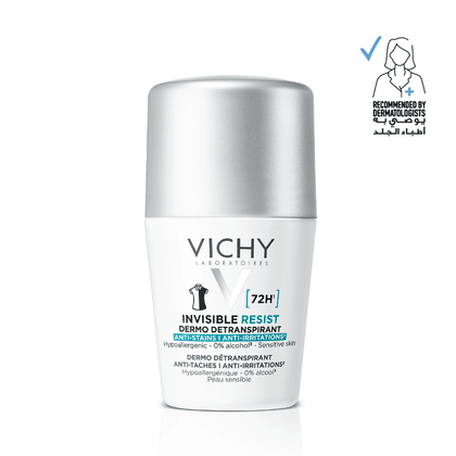 Vichy 72Hr Invisible Resist Antiperspirant Women Roll-On 50ml - Chemist Warehouse UAE