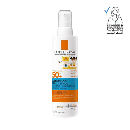 La Roche Posay Anthelios UVMune 400 Dermo-Pediatrics Invisible Spray 200ml - Chemist Warehouse UAE