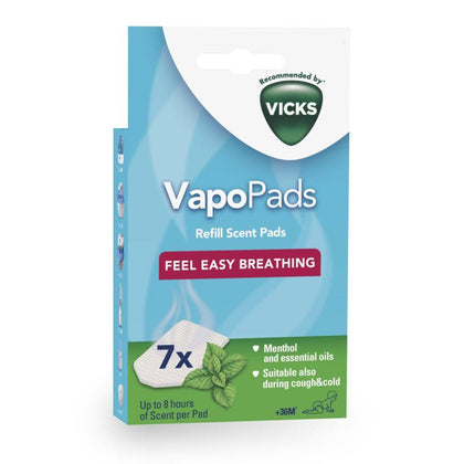 Vicks Comforting Vapo Pads Refill Scent Pads Menthol 7 Packs - Chemist Warehouse UAE