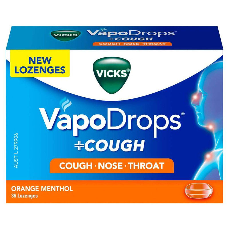 Vicks Vapo Drops Orange 36 Lozenges