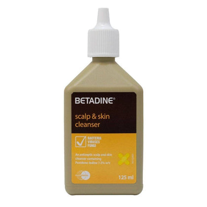 Betadine Scalp & Skin Cleanser 125ml - Chemist Warehouse UAE