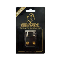 Studex Gold Plated Maxi Tiffany Cubic Zirconia Card Deluxe