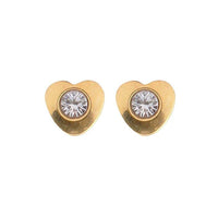 Studex Gold Plated Regular Hearlite April Crystal Card