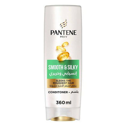 Pantene ProV Smooth & Silky Conditioner 360ml - Chemist Warehouse UAE