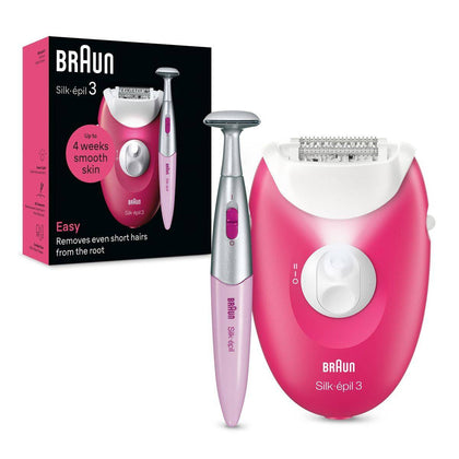 Braun Epilator Silk Epil 3 SkinSpa Bikini Trimmer 3202 - Chemist Warehouse UAE