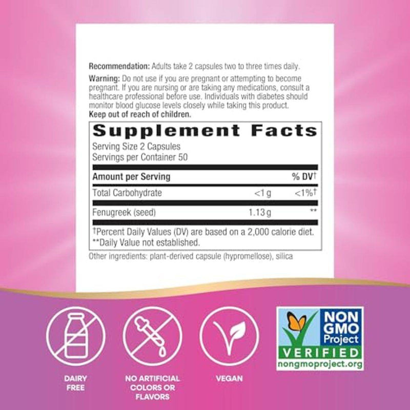 Natures Way Fenugreek Seed 100 VegeCapsules